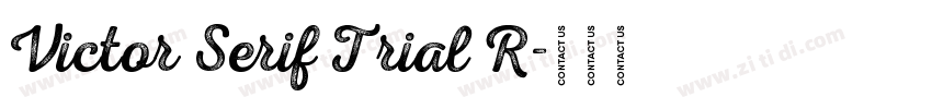 Victor Serif Trial R字体转换